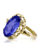 Κίτρινος χρυσός 14 καρατίων Ζαφείρι  Vintage Jewlery vrc134y